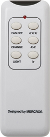 壁スイッチで照明のON/OFFが可能です。<br>
またLEDライトの調光が20%〜100%まで無段階仕様。<br>
リモコンでファンの回転切り替えが可能です。</h3>